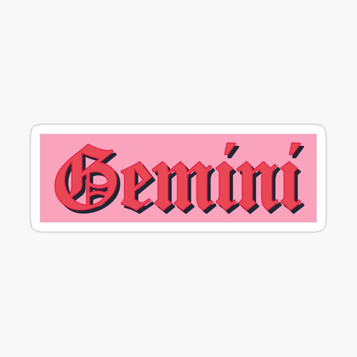 Gemini Goth Font By Gabyiscool Sticker