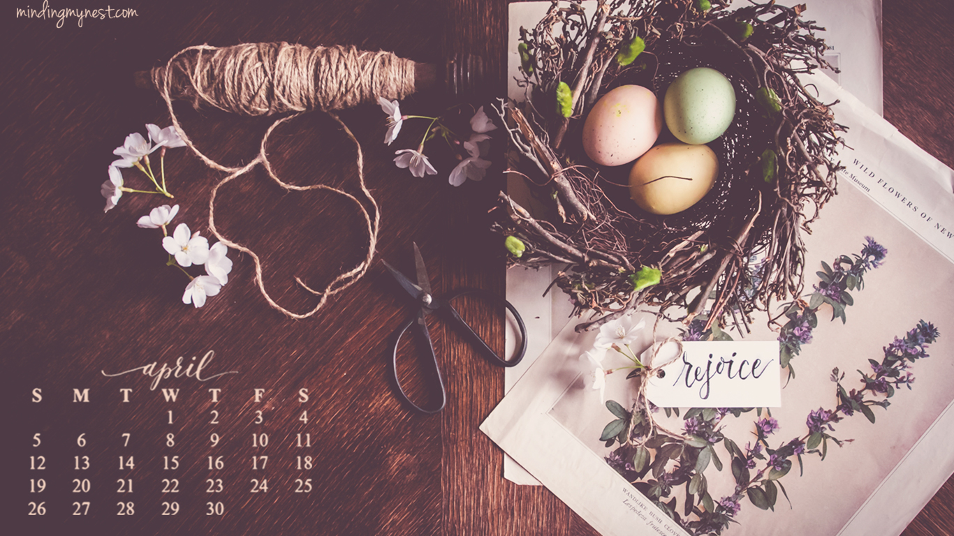 april 2015 desktop calendar