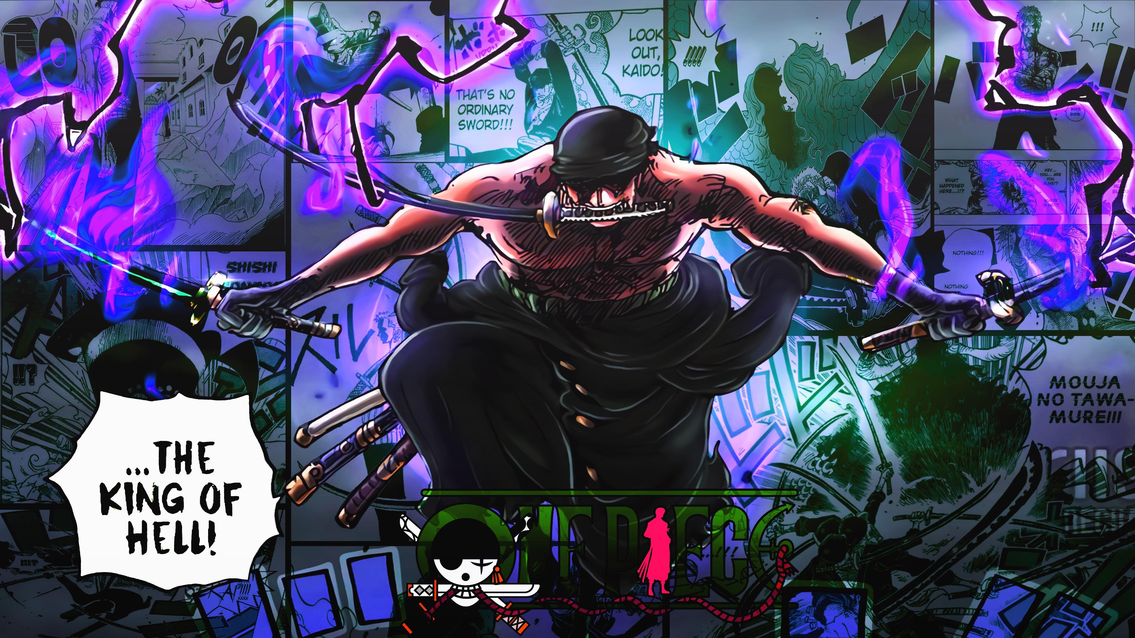 Luffy and Zoro wallpaper fanart (also for mobile) : r/OnePiece