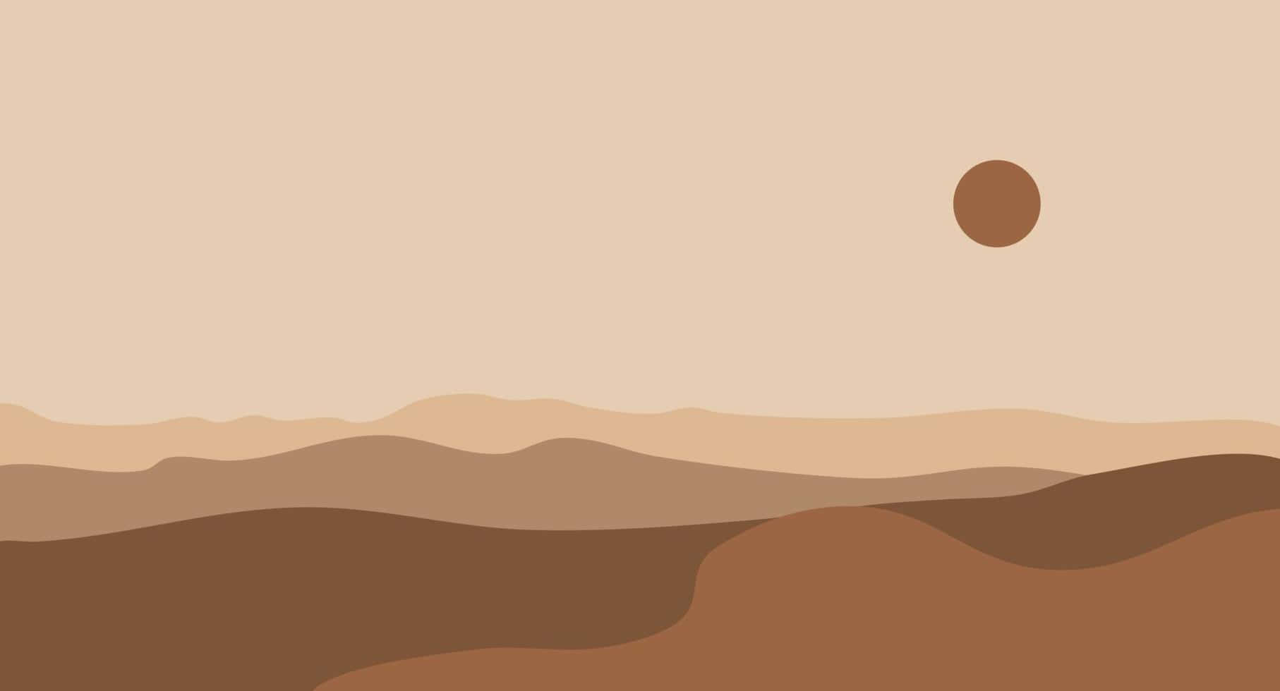Minimalist Brown Aesthetic Wallpaper