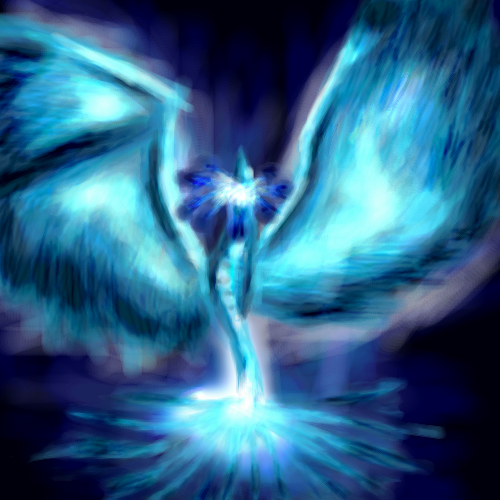 Blue Phoenix Bird Wallpaper By Zarkatz