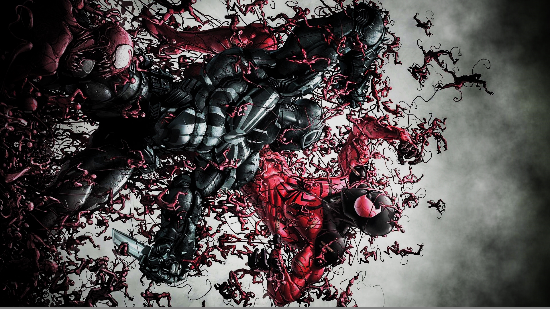 Agent Venom Vs The Scarlet Spider by ProfessorAdagio on