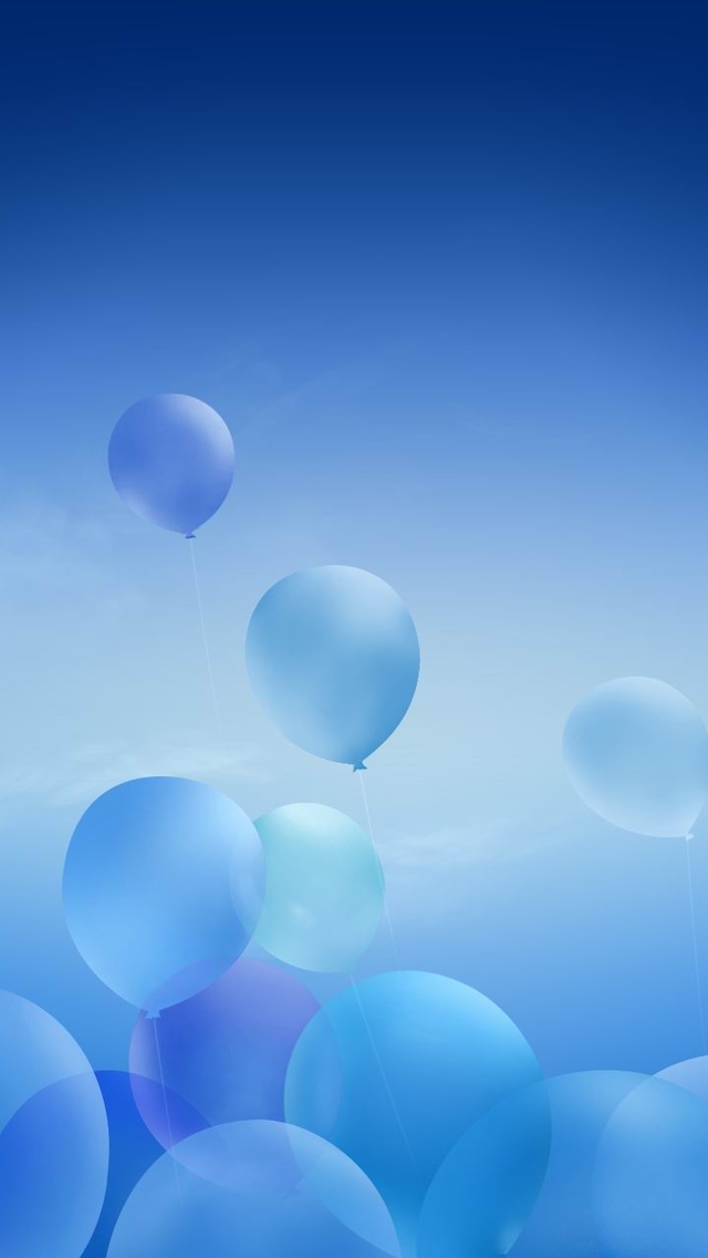 Blue Balloons Wallpaper iPhone