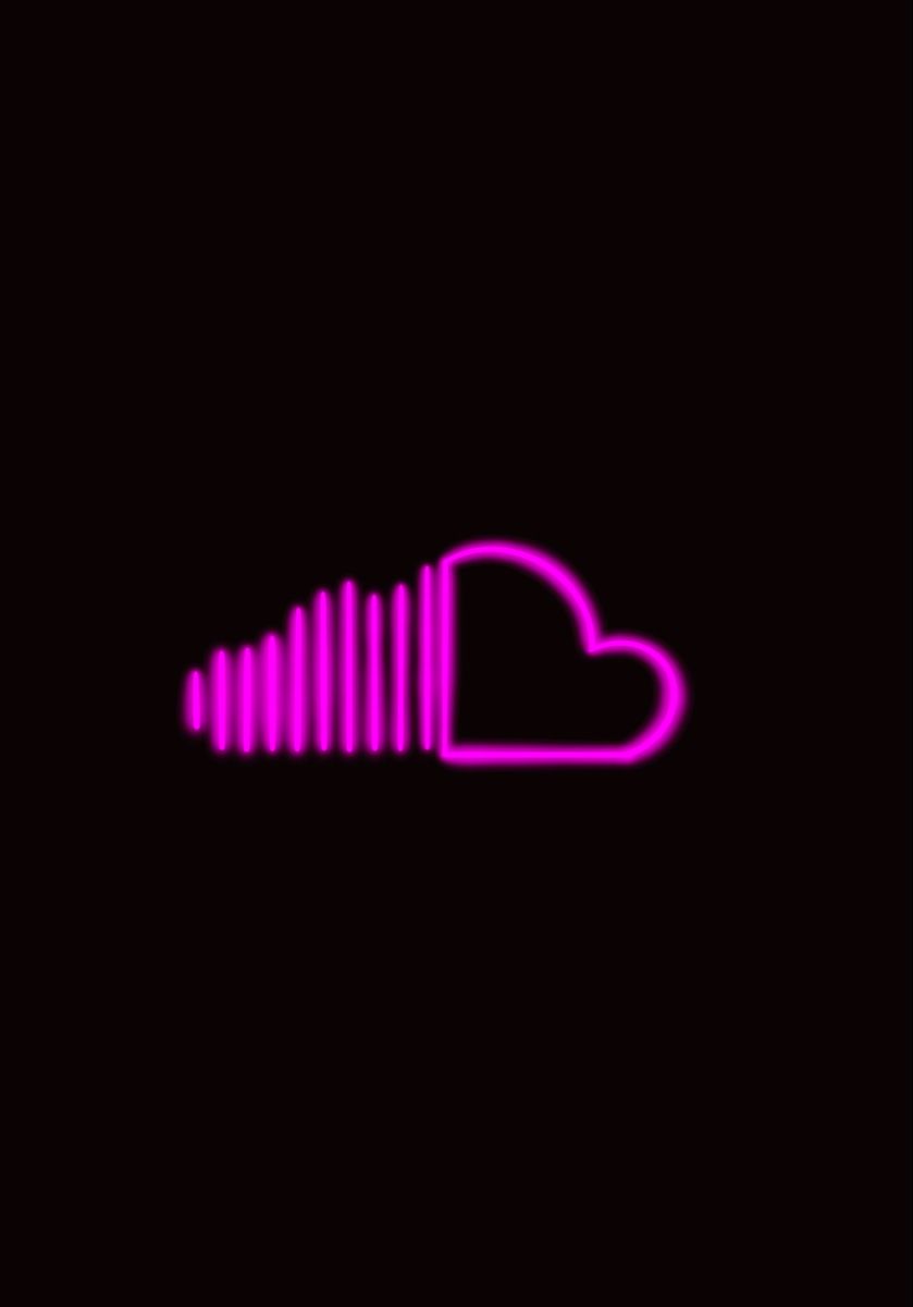 Soundcloud Wallpaper iPhone Neon App Icon Logo