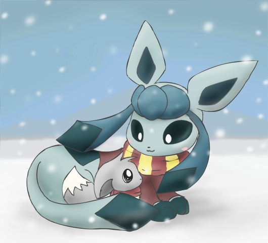 Glaceon And Eevee By Pichu90