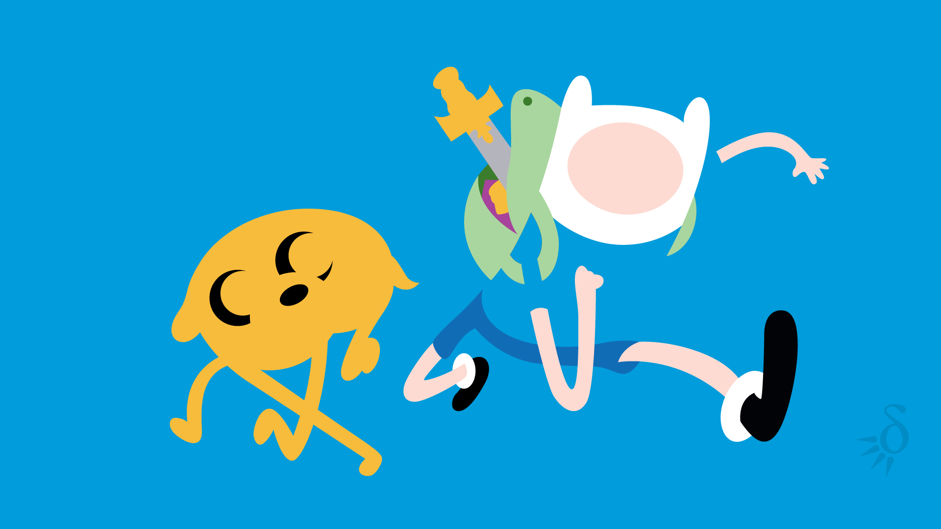 Adventure Time With Finn And Jake Wallpaper