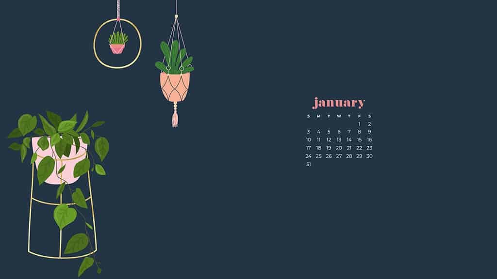 January Calendar Wallpaper Designs To Choose From
