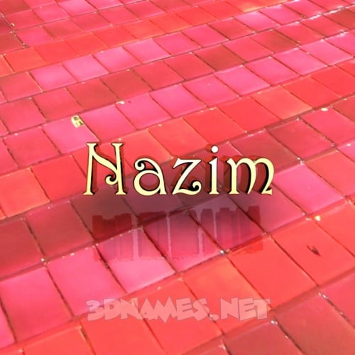 3D Name style Red Tiles 500x500