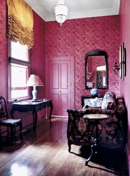 Pink Flocked Wallpaper Everything