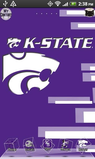 Bigger Kansas State Wildcats 3d Theme For Android Screenshot