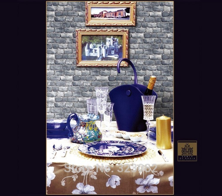 New Luxury Effect Pvc Brick Wallpaper Waterproof 3d Wall Paper For