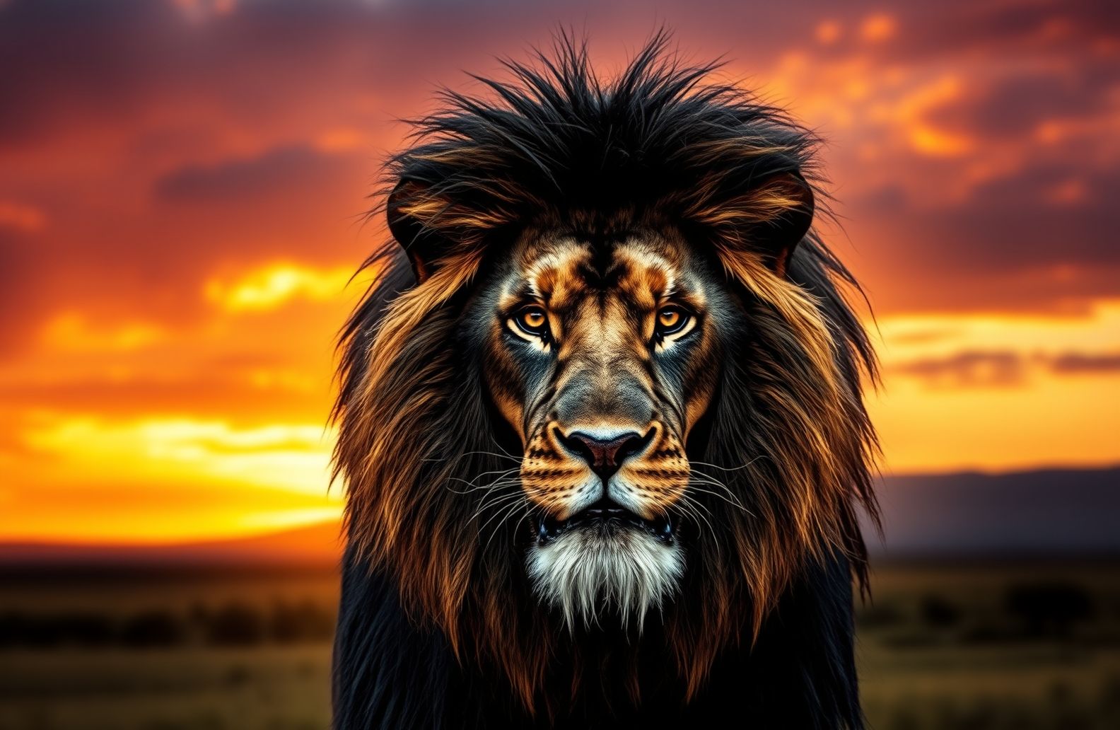 Black Lion HD Wallpaper