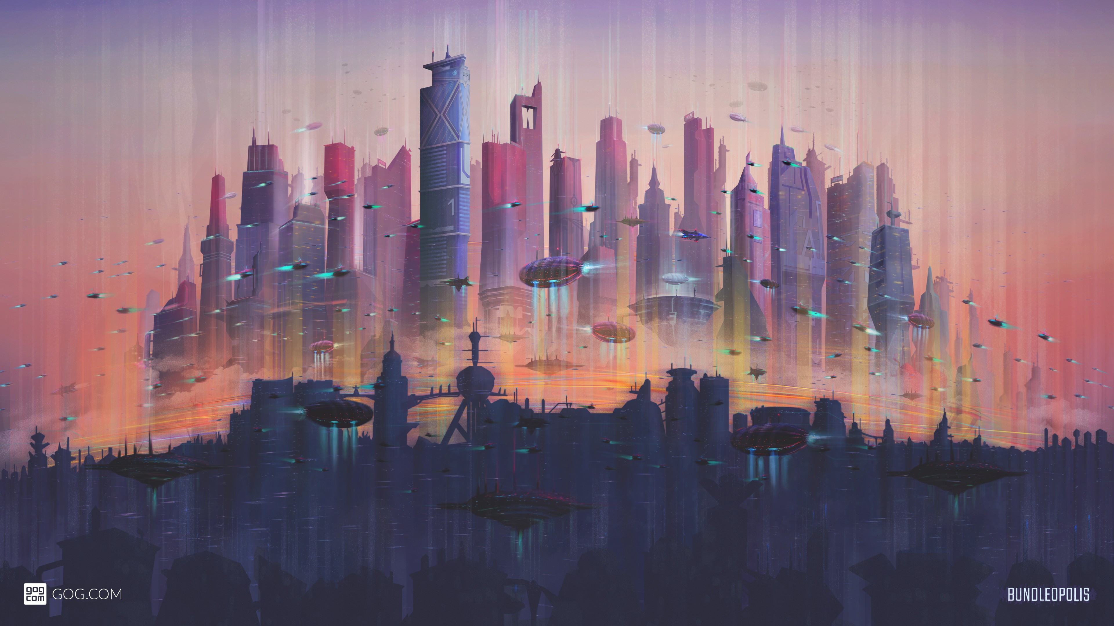 Futuristic Cityscape Video Games Gog Wallpaper