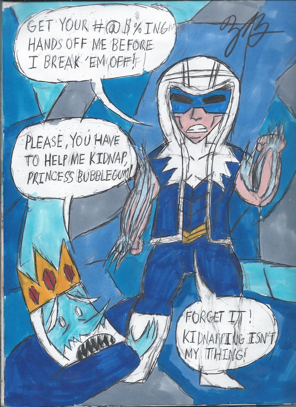 The Ice King meets Captain Cold by GoroKai 1024x1408