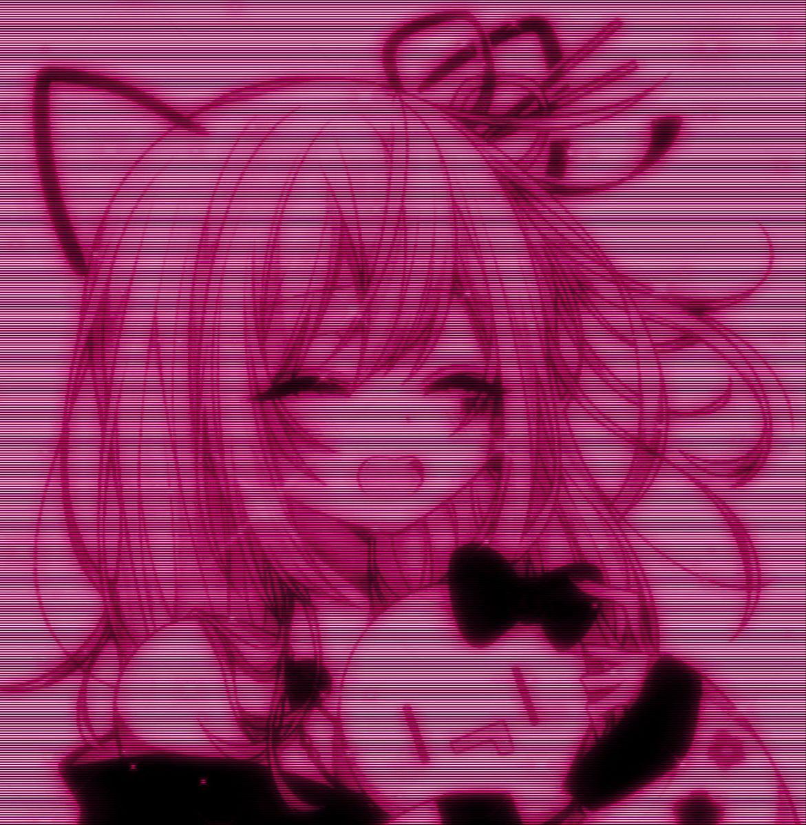 Chris Marie On Anime Pink And Black Wallpaper
