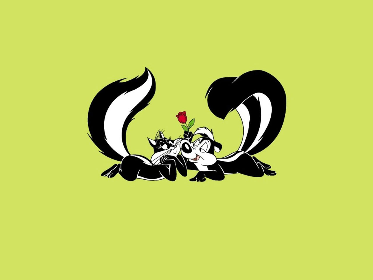 Skunk Love My Stinky Valentine Puter Desktop Wallpaper