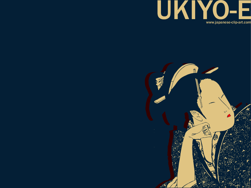 Japanese Ukiyo E Desktop Wallpaper Utamaro02