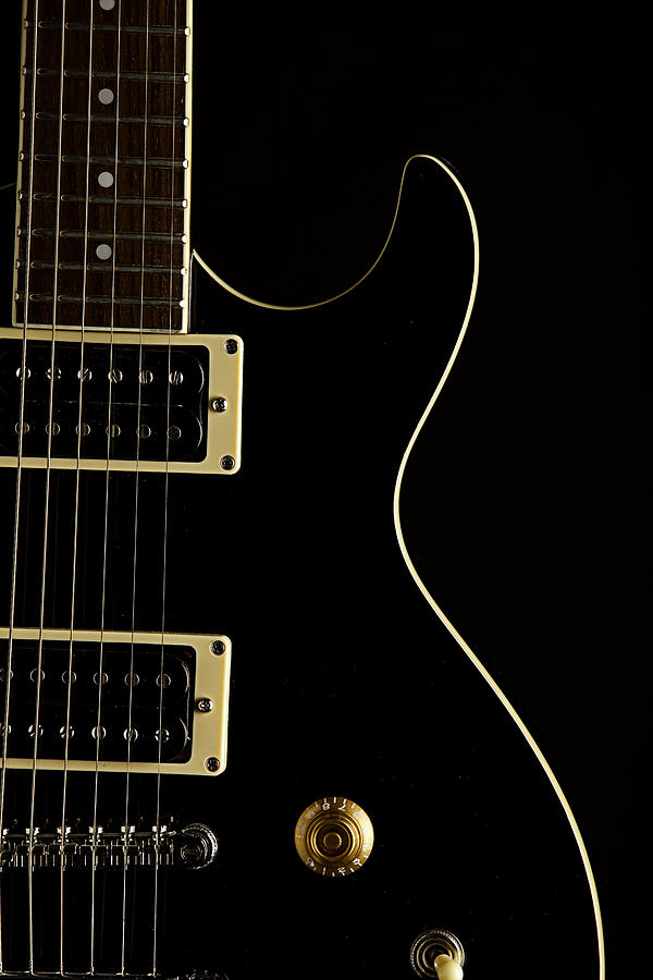 Black Background Guitar