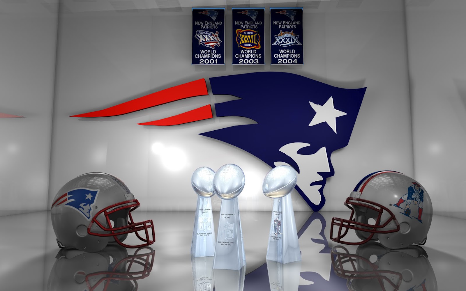 New England Patriots Logo Awards Helmets HD Desktop Wallpaper