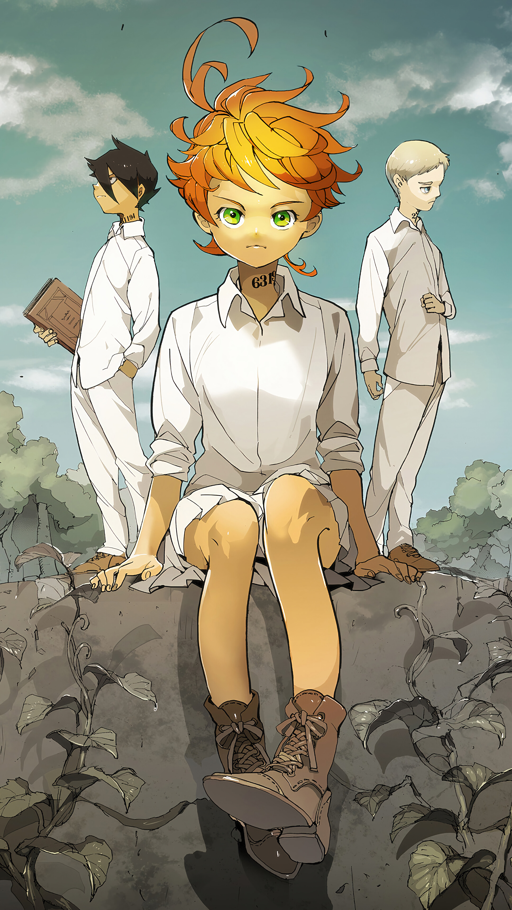 The Promised Neverland Emma Ray Norman HD 4k Wallpaper