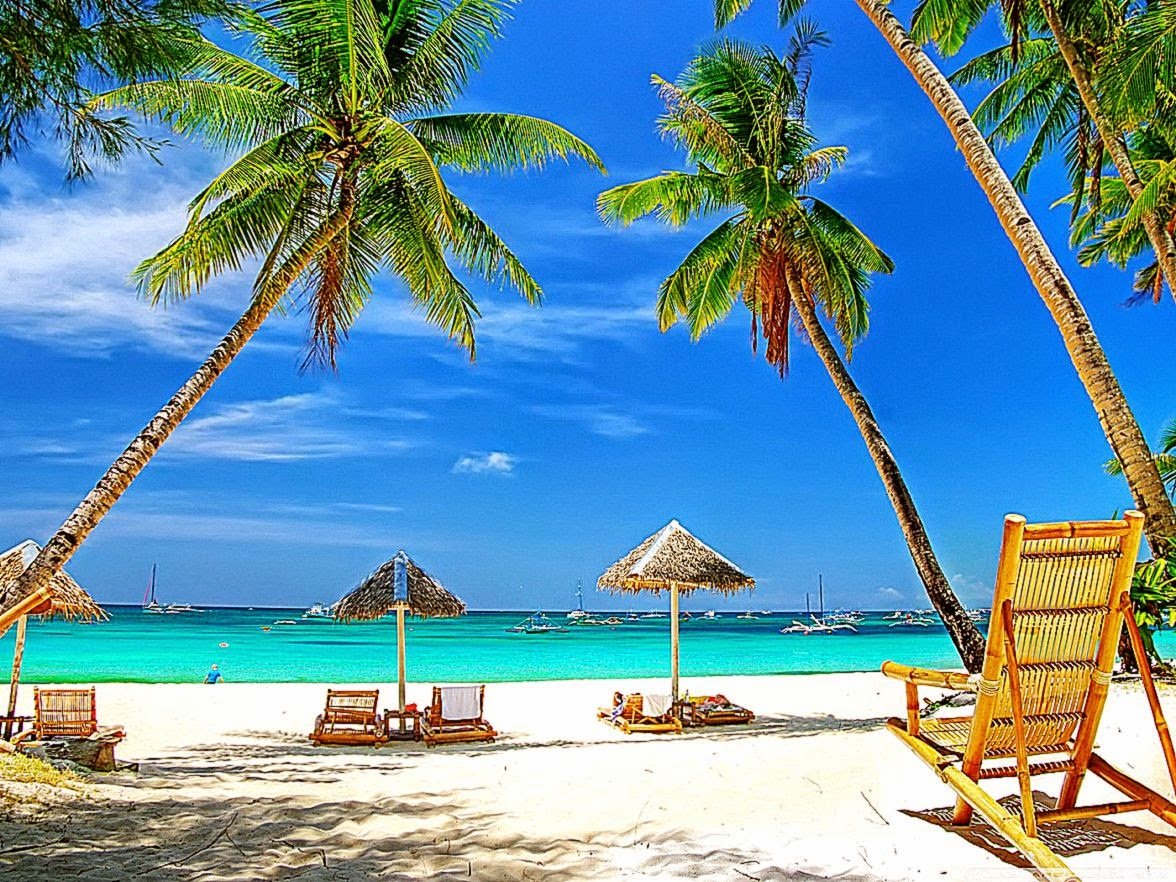 Tropical Paradise Beach HD desktop wallpaper High Definition