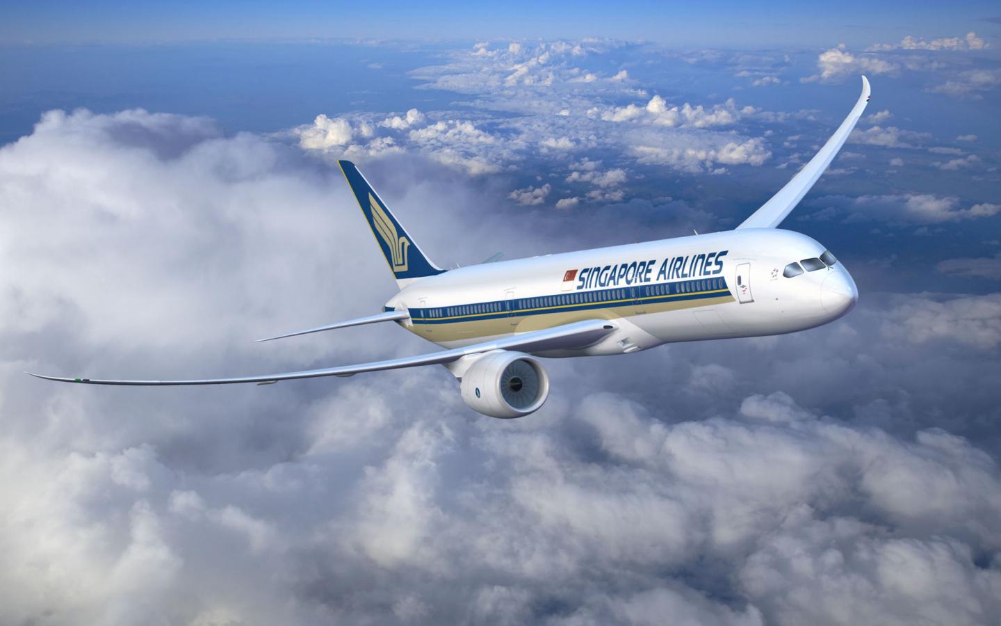 Wallpaper Boeing Singapore Airlines X Widescreen