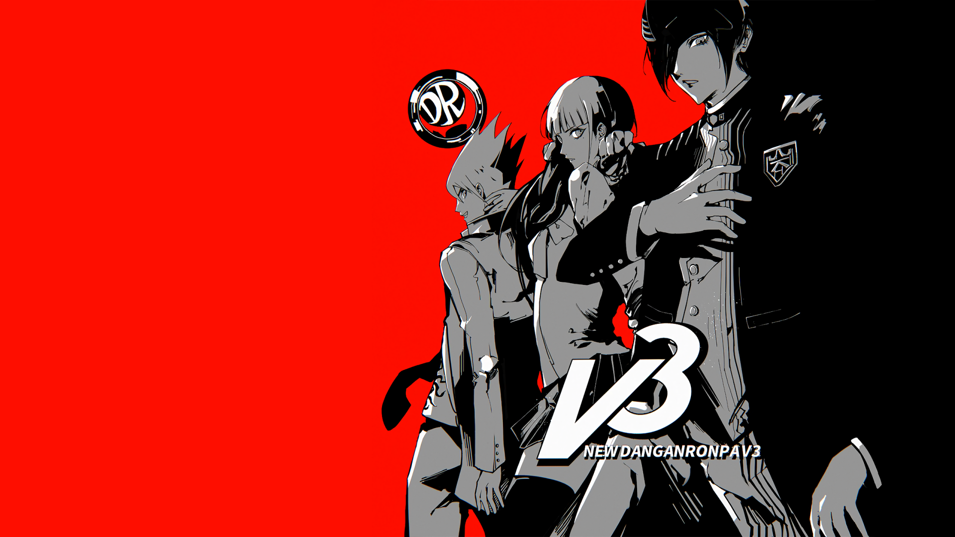 Persona Maki Harukawa Kaito Momota Shuichi Saihara Video Wallpaper