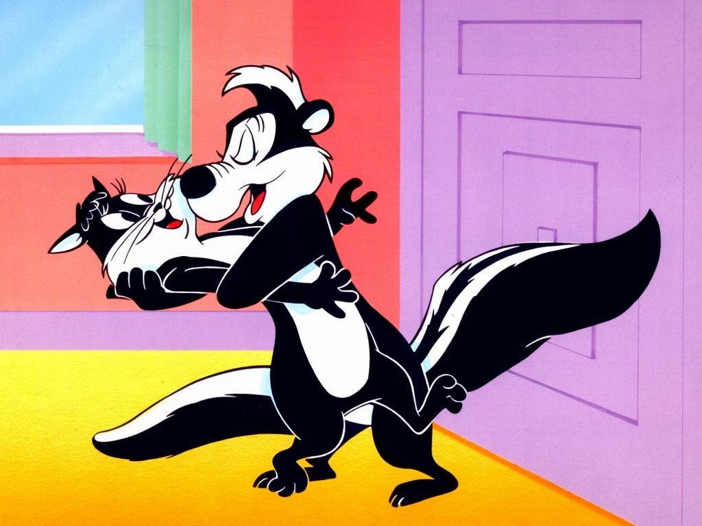 Pepe Le Pew With Cat Cartoons Wallpaper   Background Bandit 1024x768