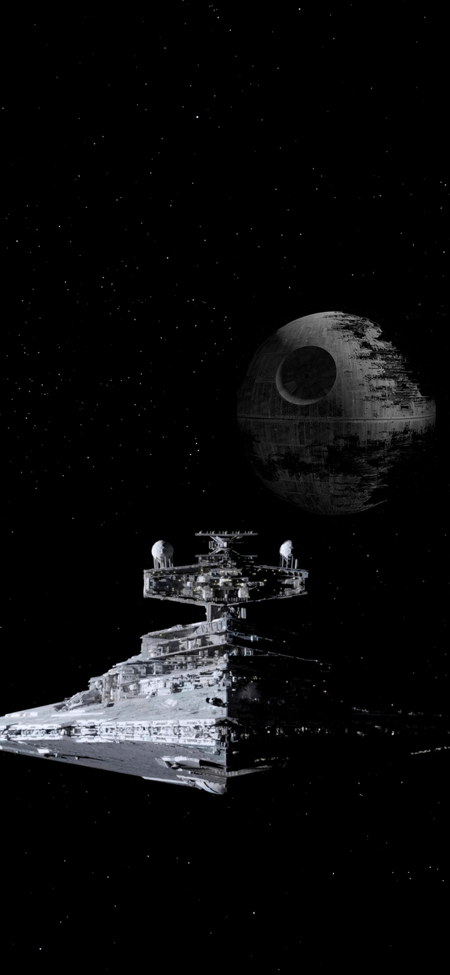 Death Star And Destroyer Wallpaper Pair For iPhone Pro