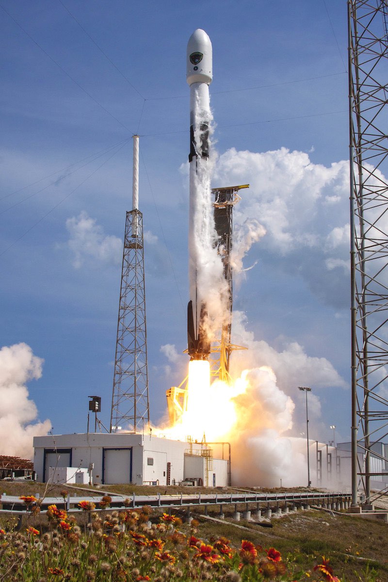 Photos Falcon Rocket Launches From Florida With Gps Navigation