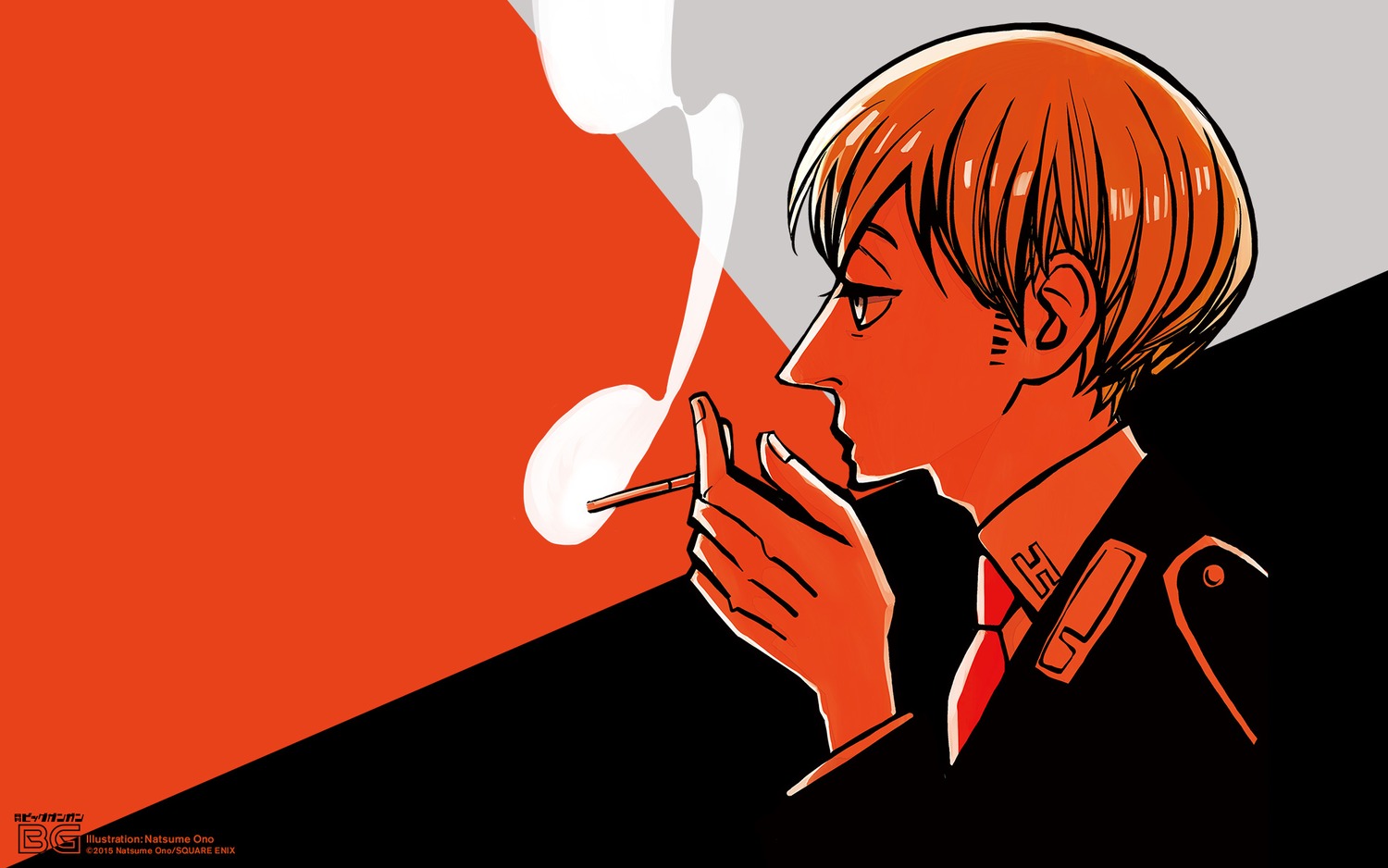 Ono Natsume Acca Ku Kansatsu Ka Jean Otus Male Smoking