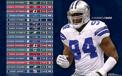 Dallas Cowboys Schedule Demarcus Ware Explore Rmtip21