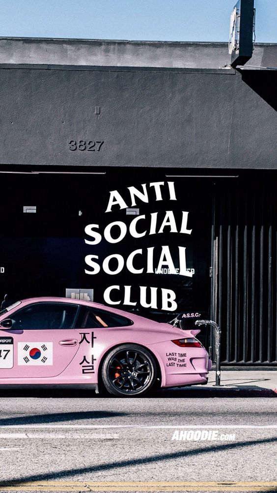Anti Social Club iPhone Wallpaper Background