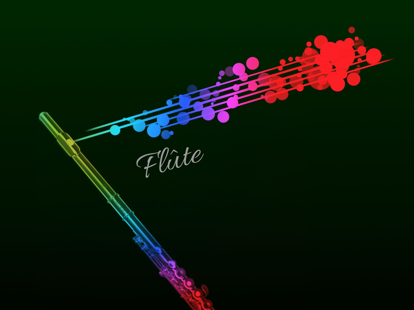 Rainbow Flute Wallpaper P Music Notes