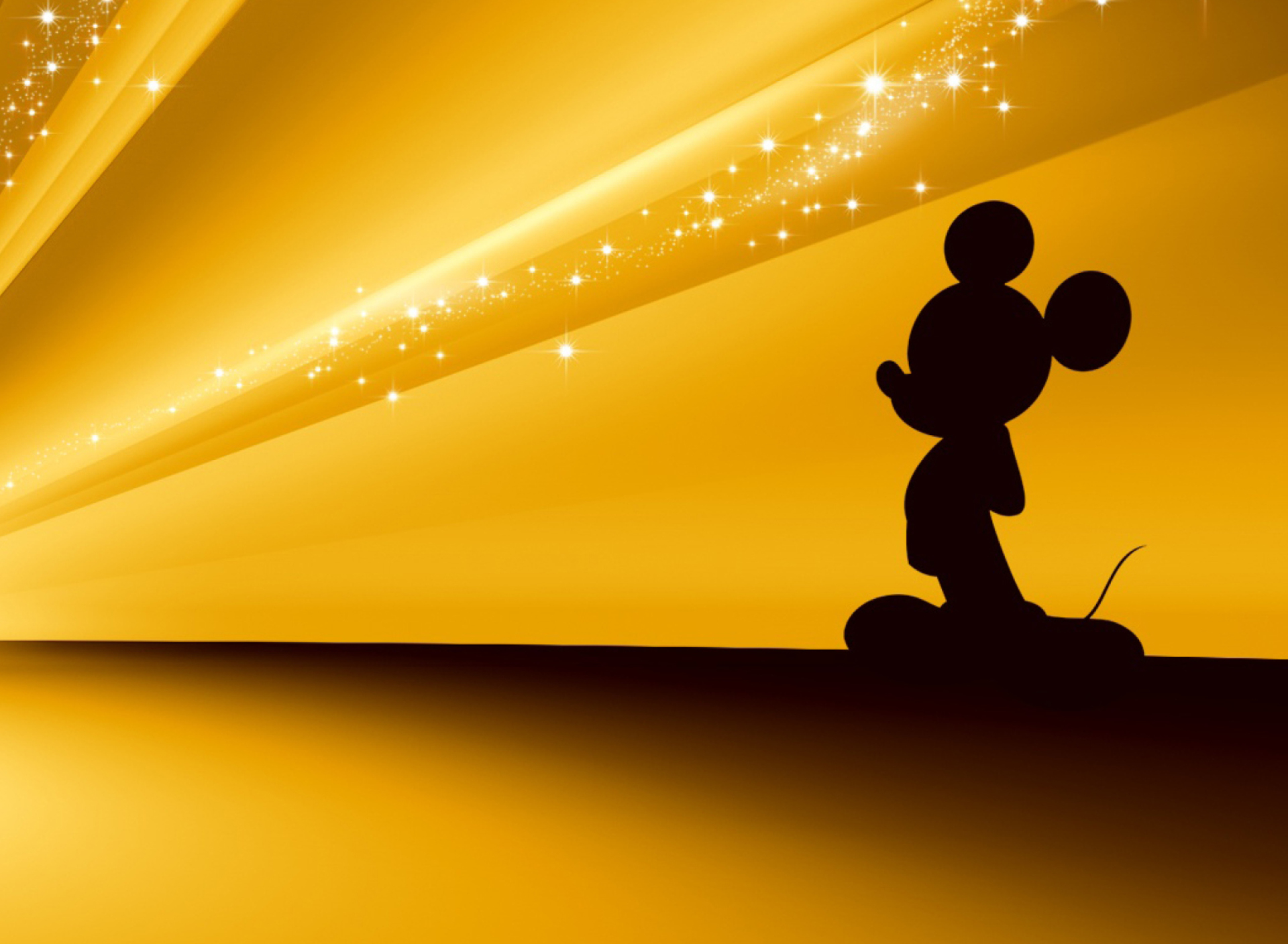 Mouse Disney Gold Wallpaper For Samsung Galaxy Tab