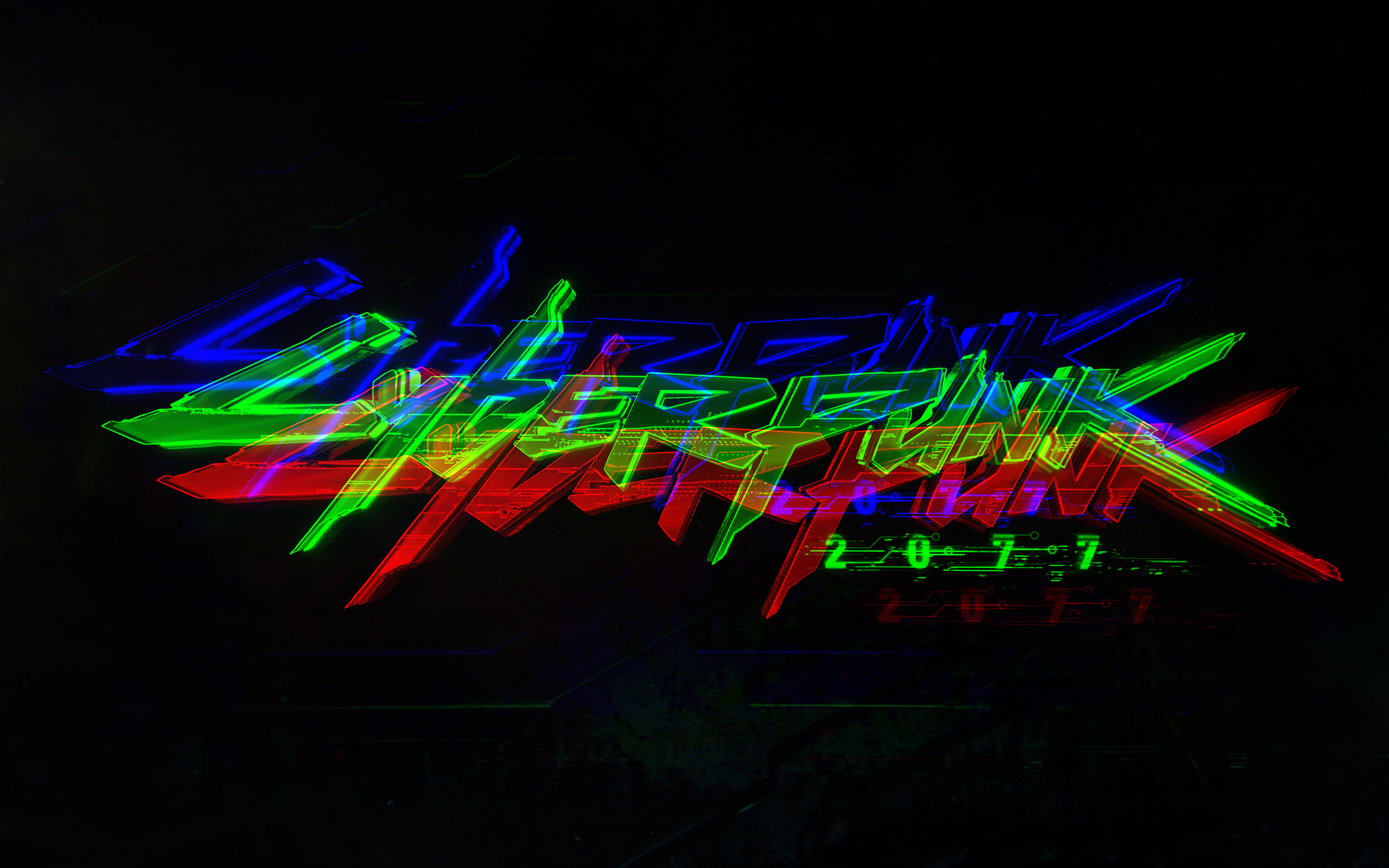 Made A Neat Rgb Edit Of Cyberpunk Wallpaper