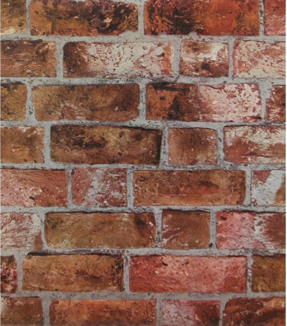 Brick Faux Texture Wallpaper industrial wallpaper
