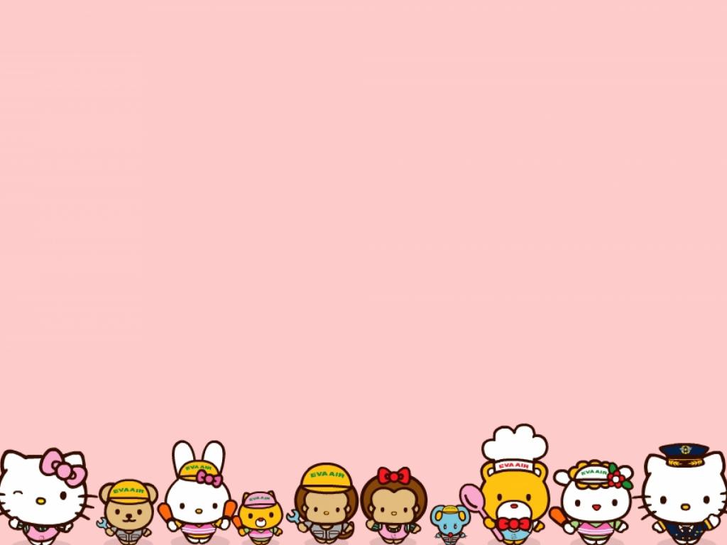 Hello Kitty Wallpaper complete friends of Hello Kitty 1024x768jpg