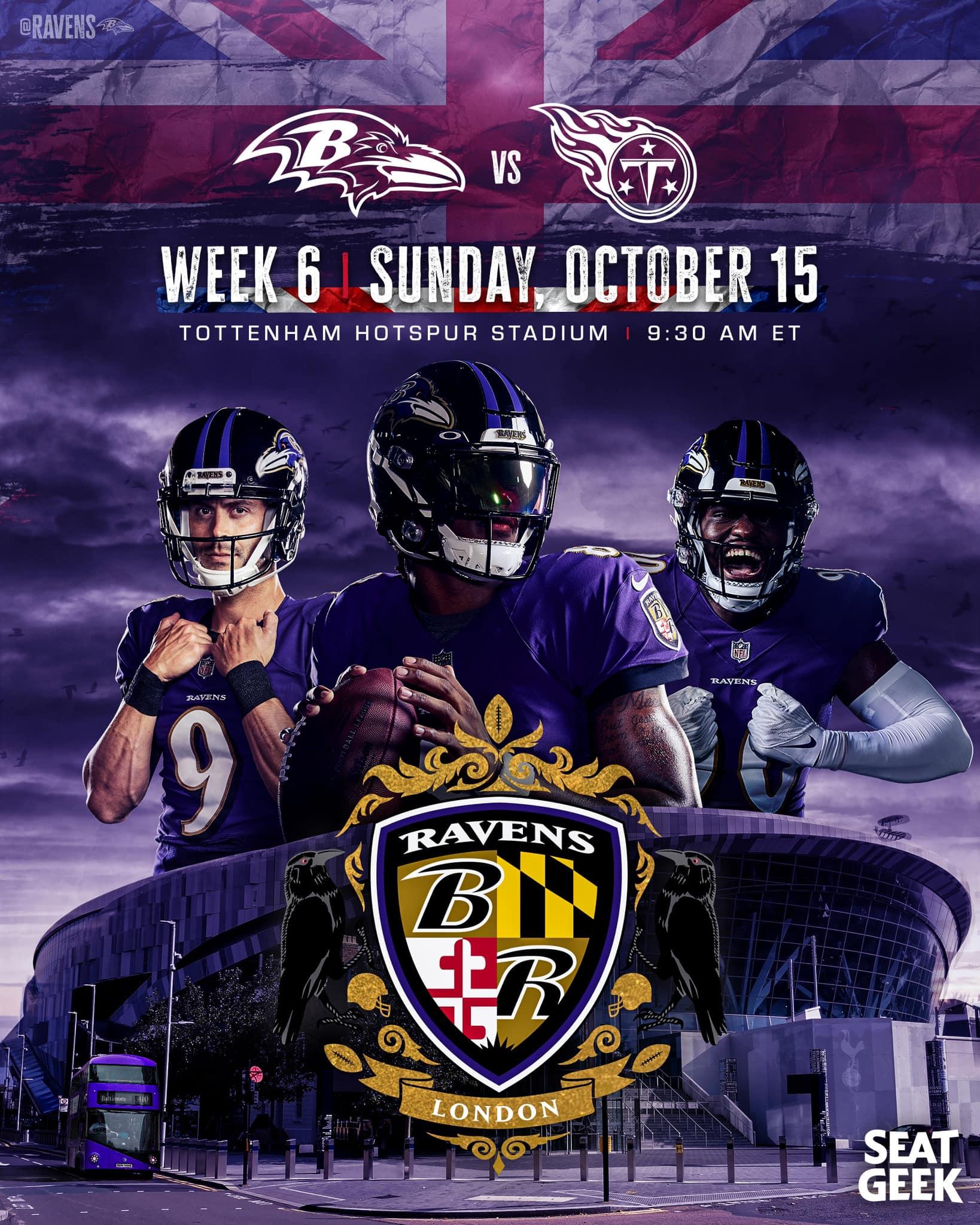 Ravens To Face Titans In London