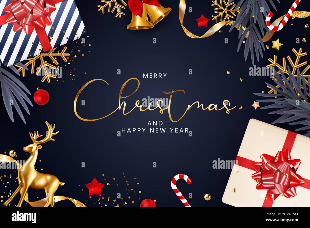 Christmas Holiday Party Background Happy New Year And Merry