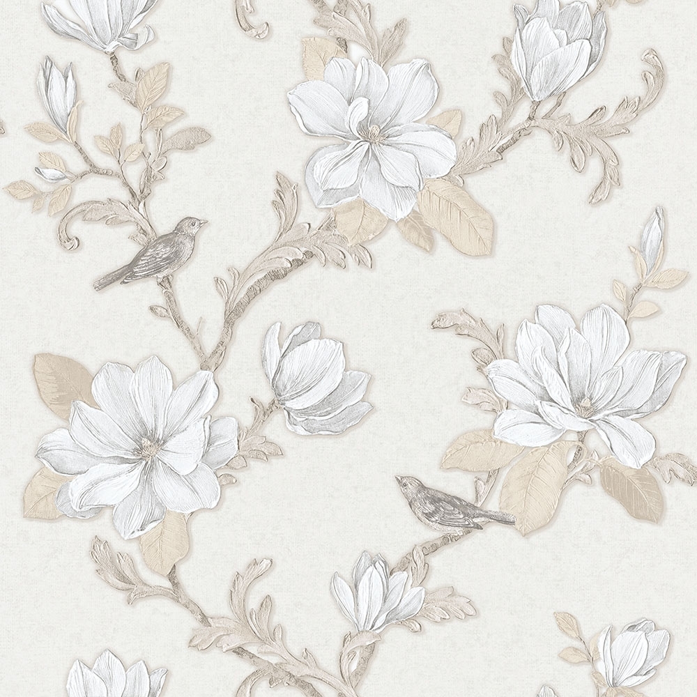 Galerie Clematis Floral Wallpaper Cream Beige S67334