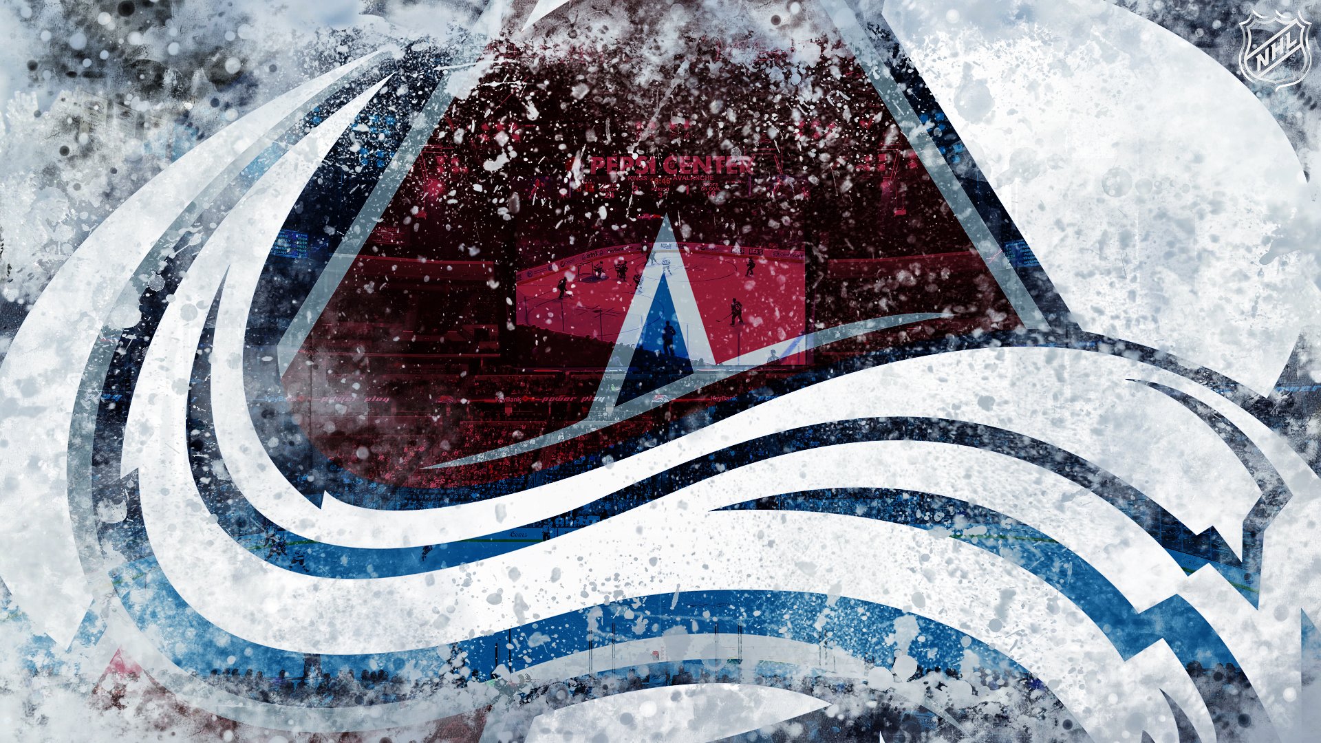 Colorado Avalanche Ice Logo Wallpaper by DenverSportsWalls on