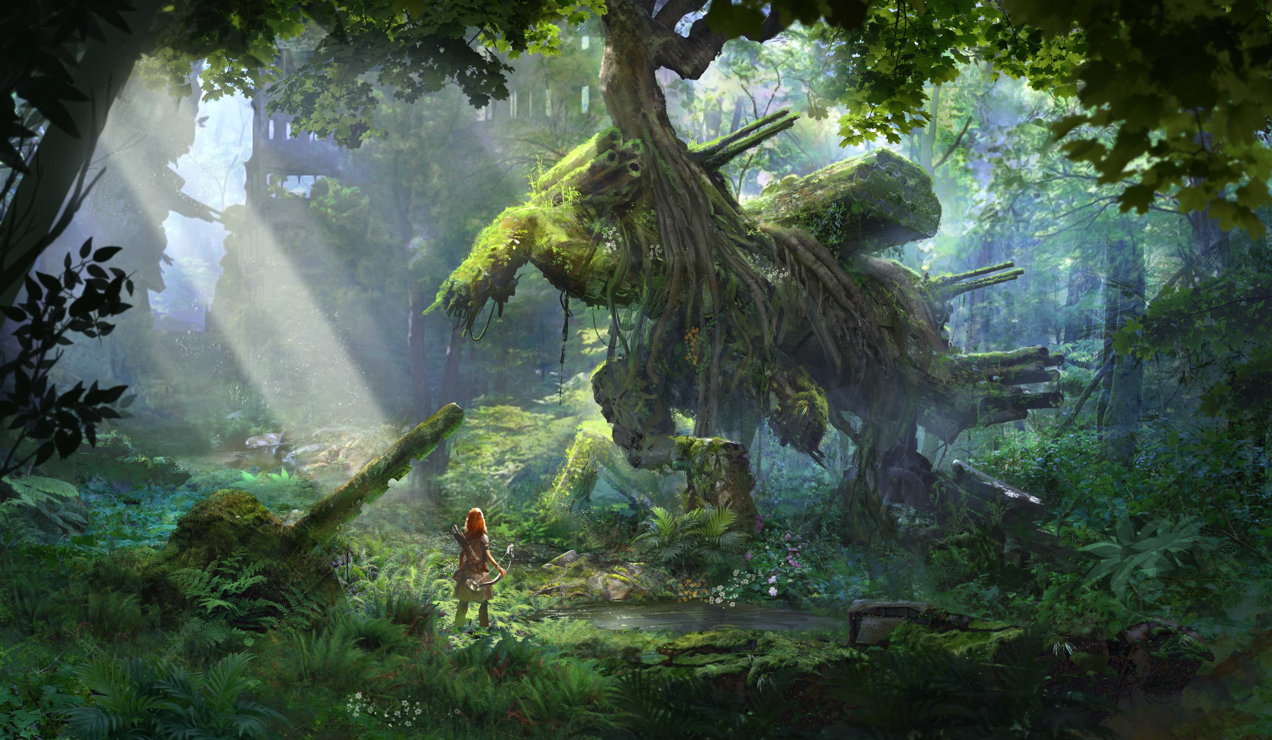 Horizon Zero Dawn Concept Art 5k Wallpaper HD Games 4k Image