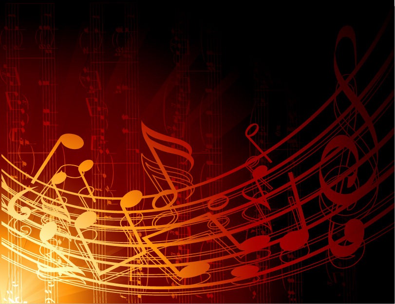 Name Abstract Music Background Vector Illustration