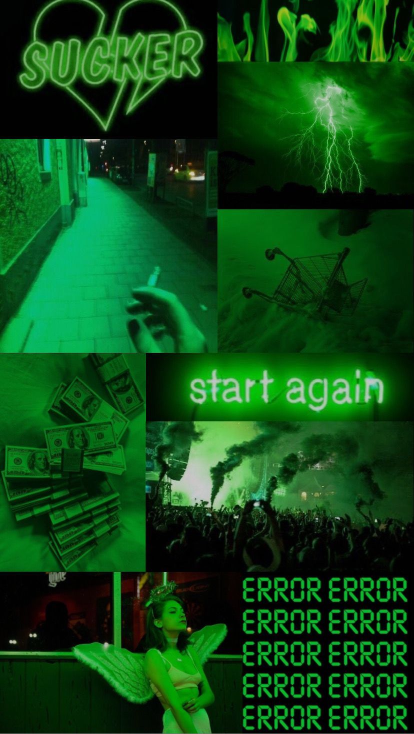 Neon Green Aesthetic Wallpaper
