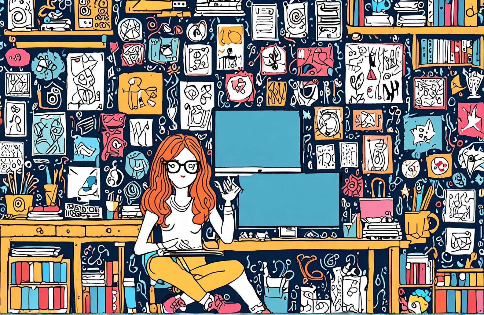 Geek Girl Wallpaper