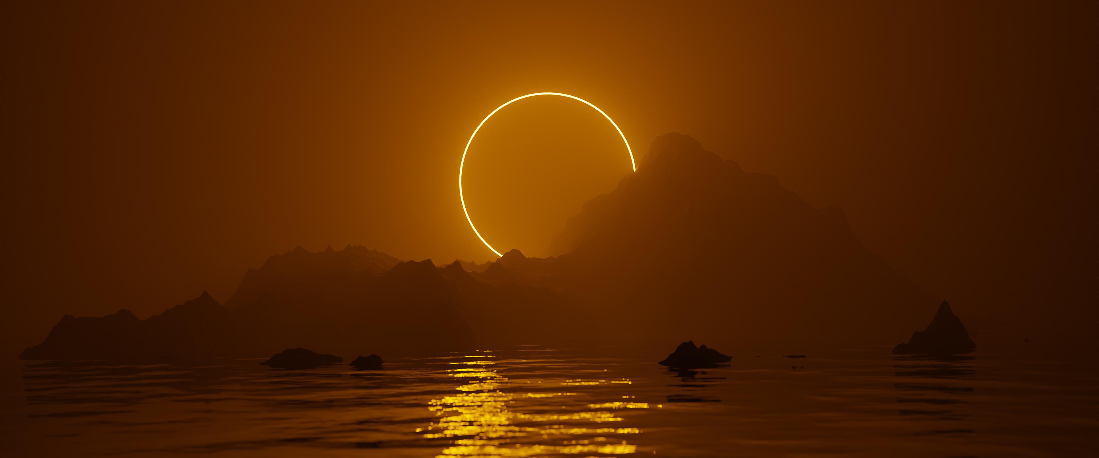 Solar Eclipse 4k Wallpaper