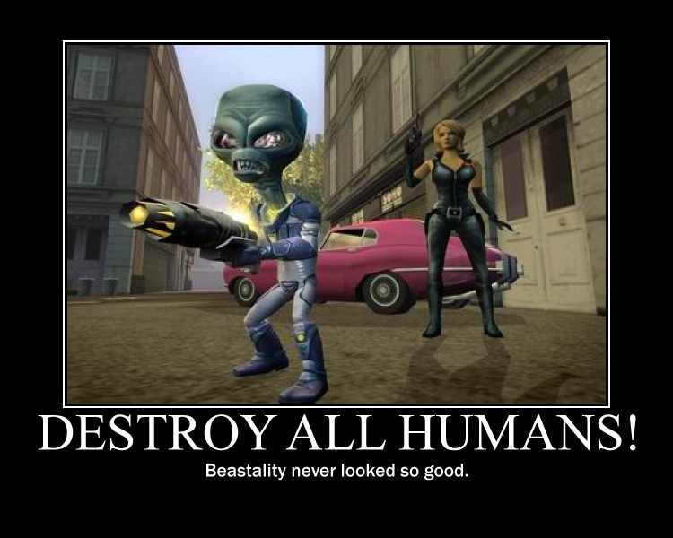 Destroy All Humans Poster By Artic Weather