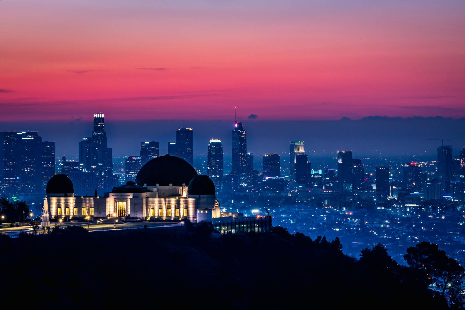 Los Angeles Sunset Background Wallpaper