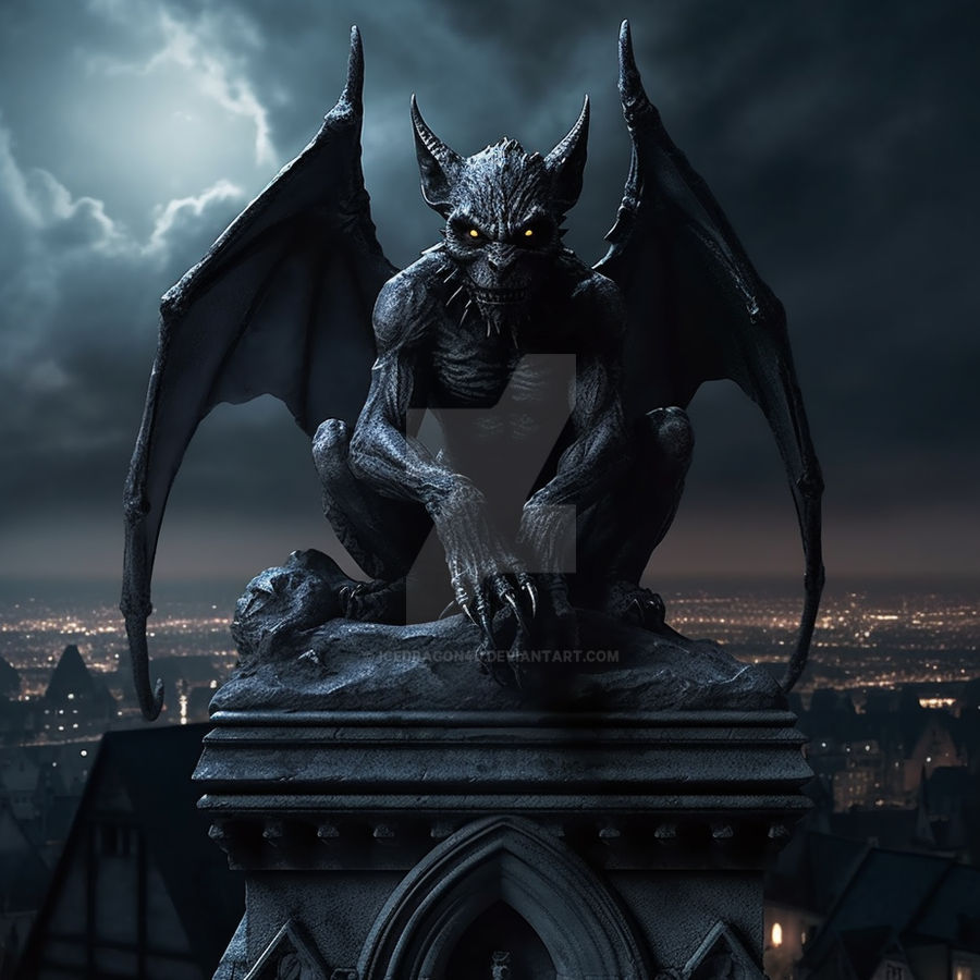 Free download A realistic Gargoyle by icedragon4u [900x900] for your